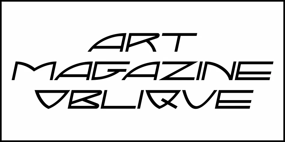ART MAGAZINE JNL by Jeff Levine Fonts — Decorative Font — thumbnail 4