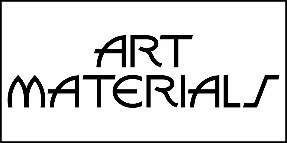 ART MATERIALS JNL by Jeff Levine Fonts — Display Font — thumbnail 2