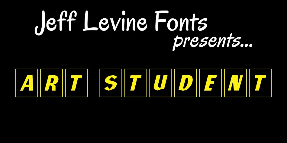 Art Student JNL by Jeff Levine Fonts — Dingbats Font
