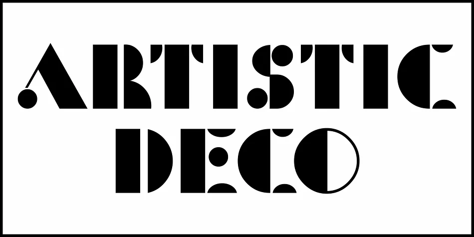 Artistic Deco JNL by Jeff Levine Fonts — Decorative Font — thumbnail 2