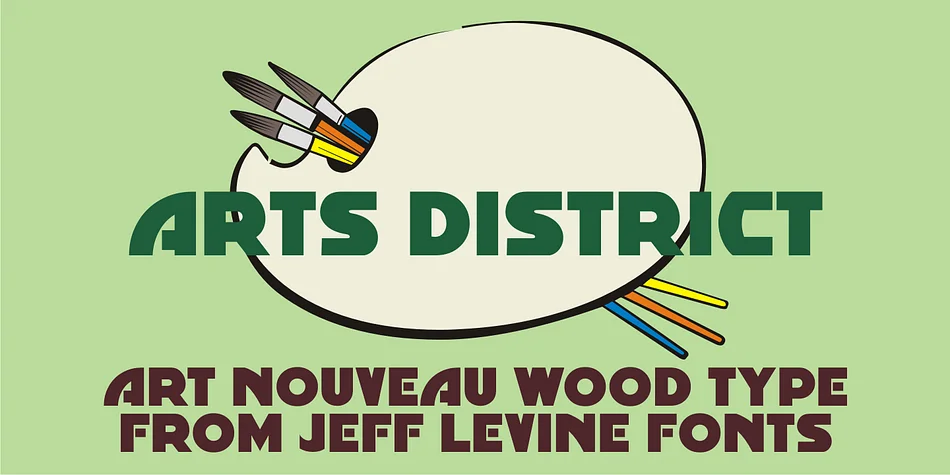 ARTS DISTRICT JNL by Jeff Levine Fonts — Display Font