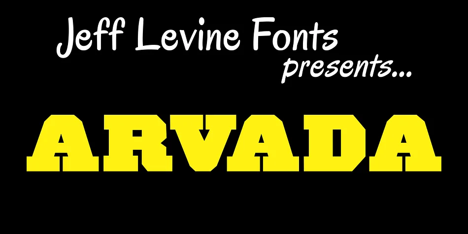 ARVADA JNL by Jeff Levine Fonts — Decorative Font