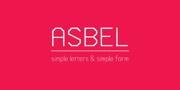 Asbel by Khaito Gengo β Display Font