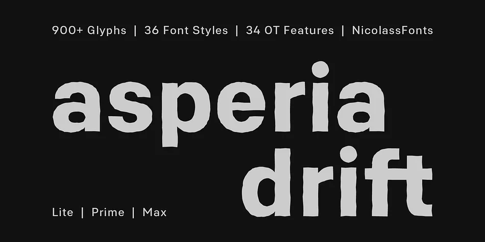 Asperia Drift by NicolassFonts — Display Font