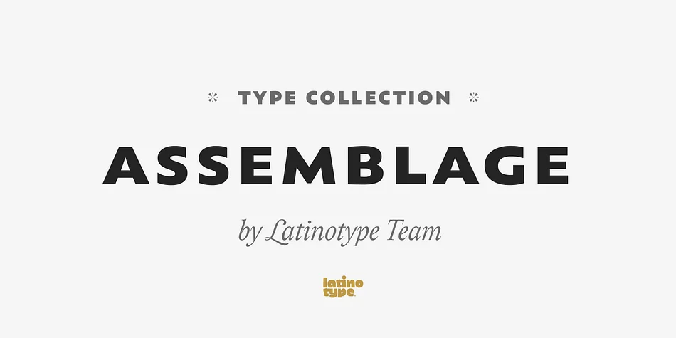 Assemblage by Latinotype — Dingbats Font