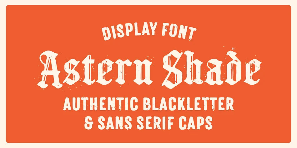 Astern Shade by Edignwn Type — Blackletter Font