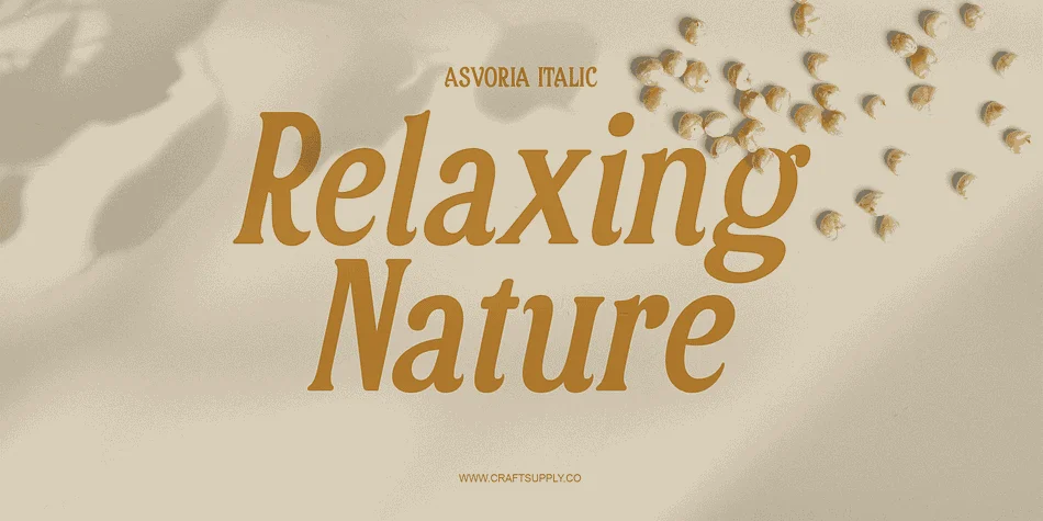 Asvoria by Craft Supply Co. — Decorative Font — thumbnail 2