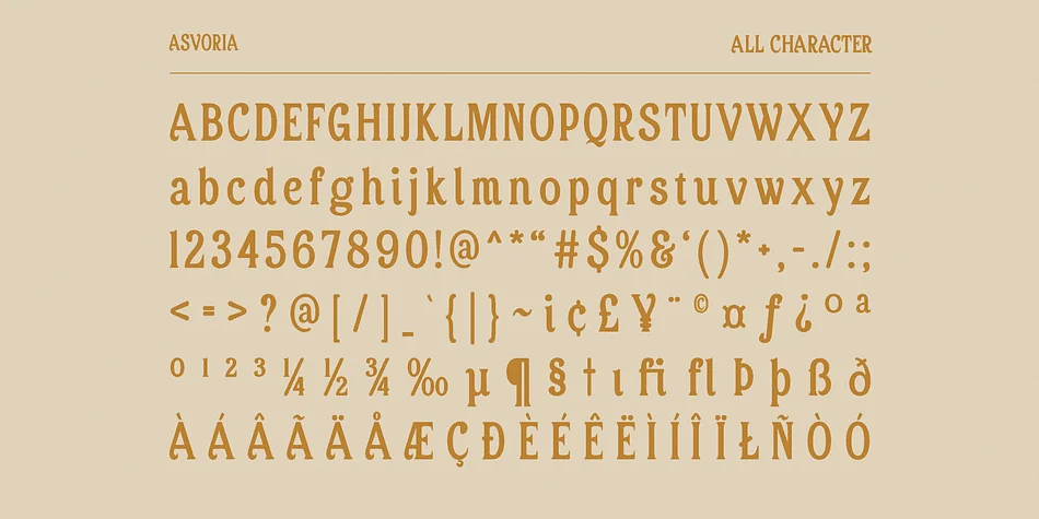 Asvoria by Craft Supply Co. — Decorative Font — thumbnail 6