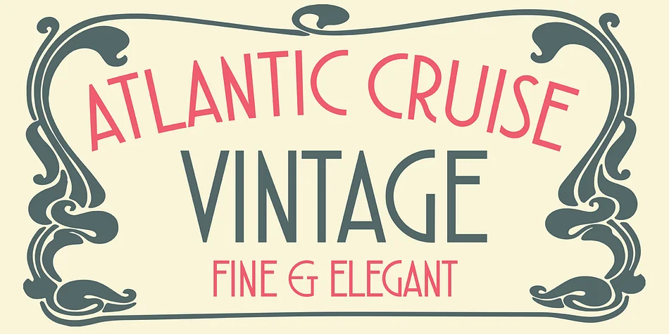 Atlantic Cruise by Kustomtype — Decorative Font — thumbnail 2
