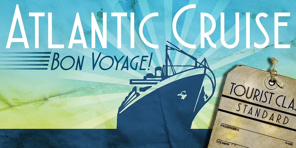 Atlantic Cruise by Kustomtype — Decorative Font — thumbnail 9
