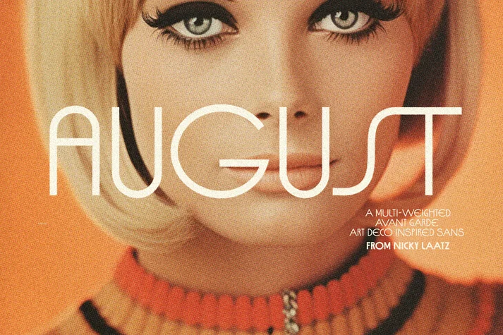 August Deco Sans by Nicky Laatz — Decorative Font
