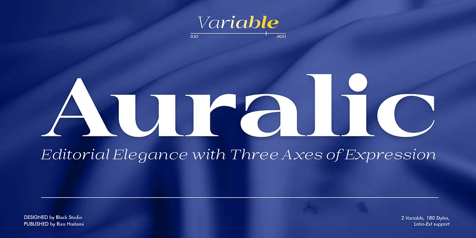 Auralic by Black Studio β Display Font