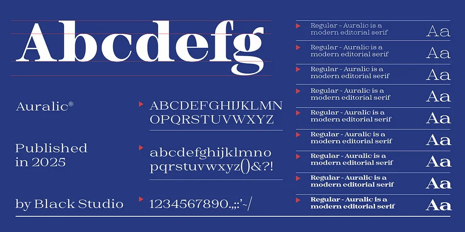 Auralic by Black Studio — Display Font — thumbnail 6