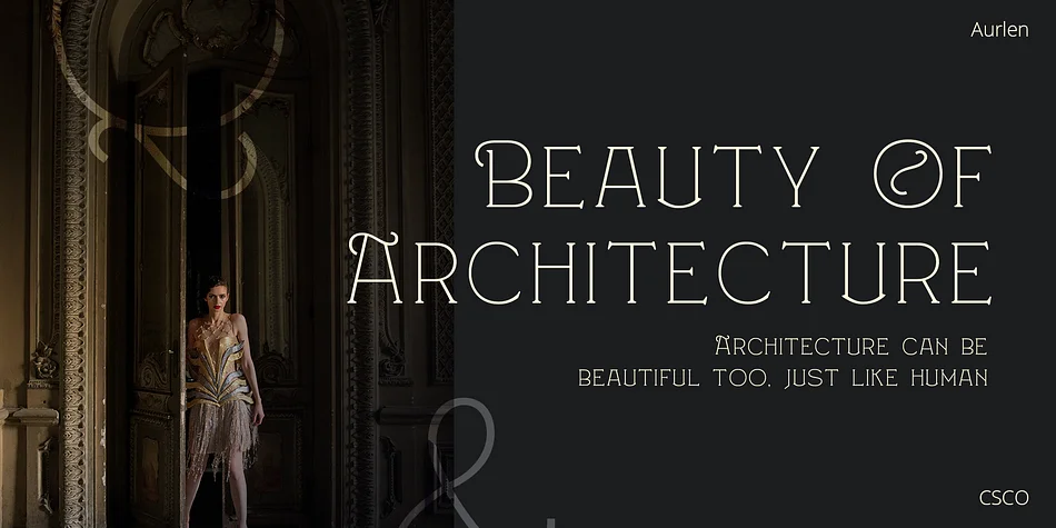 Aurlen by Craft Supply Co. — Decorative Font — thumbnail 3