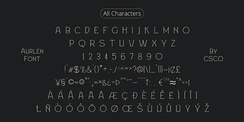 Aurlen by Craft Supply Co. — Decorative Font — thumbnail 6