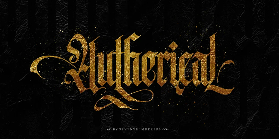 Autherical by Seventh Imperium β Blackletter Font