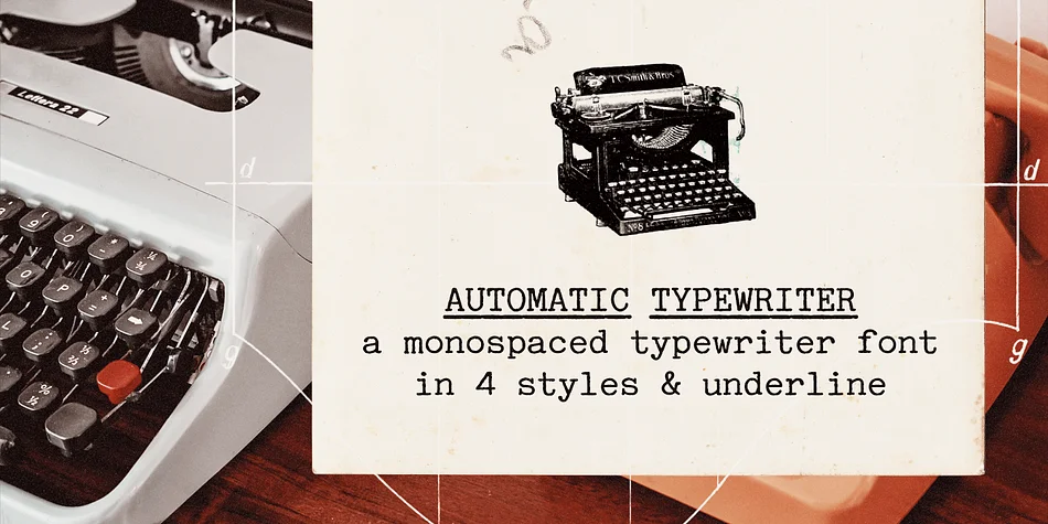 Automatic Typewriter by Ana's Fonts — Decorative Font