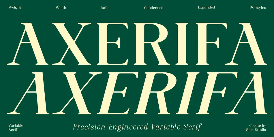 Axerifa by Slex Studio β Display Font