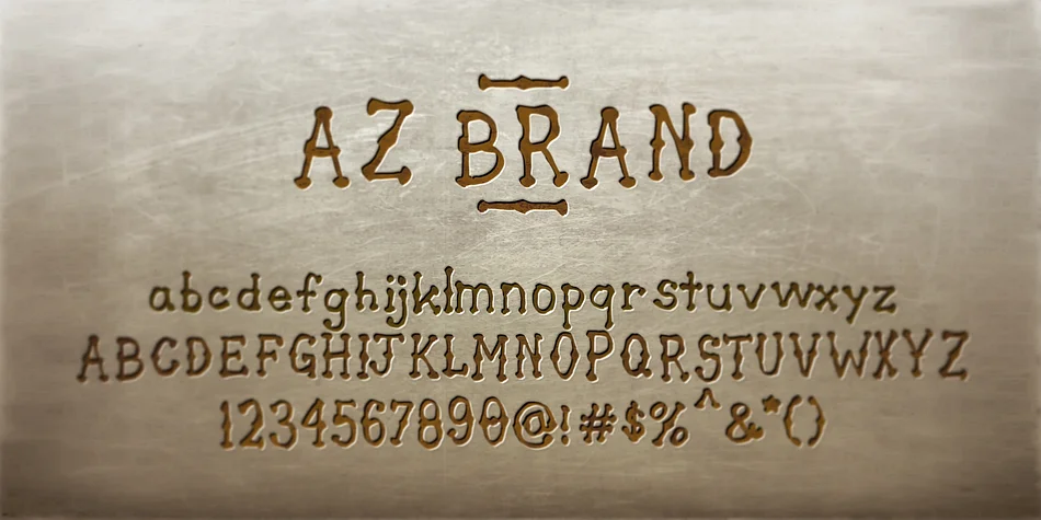 AZ Brand by Artist of Design — Decorative Font