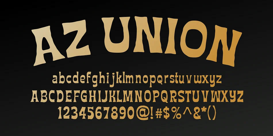 AZ Union by Artist of Design — Decorative Font