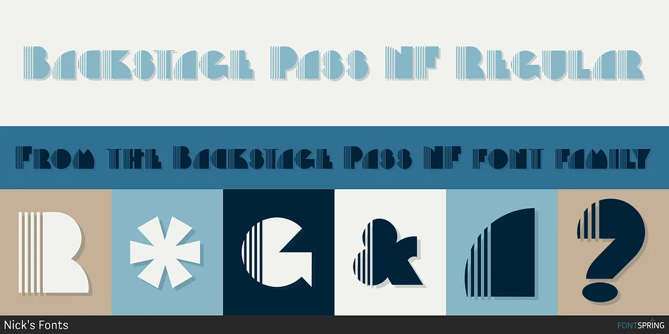 BACKSTAGE PASS NF by Nick's Fonts — Decorative Font