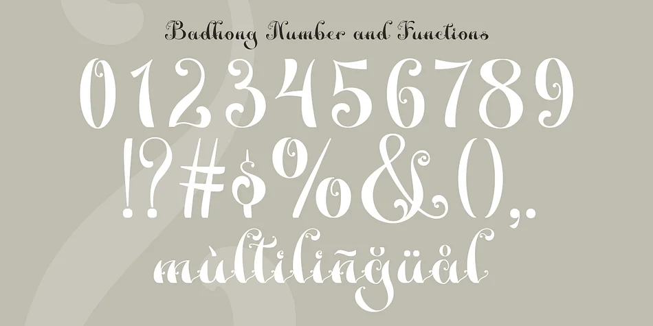 Badhong by TypeClassHeroes — Decorative Font — thumbnail 8