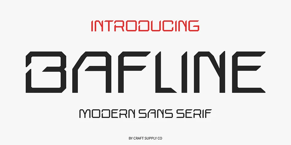 Bafline by Craft Supply Co. — Display Font