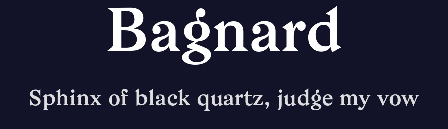 Bagnard — Serif Font — thumbnail 2