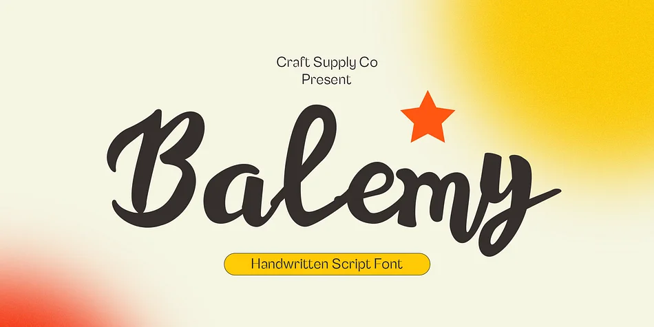 Balemy by Craft Supply Co. — Display Font