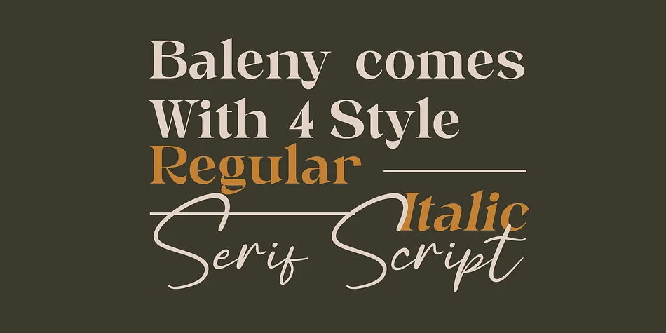 Baleny by Craft Supply Co. — Display Font — thumbnail 7