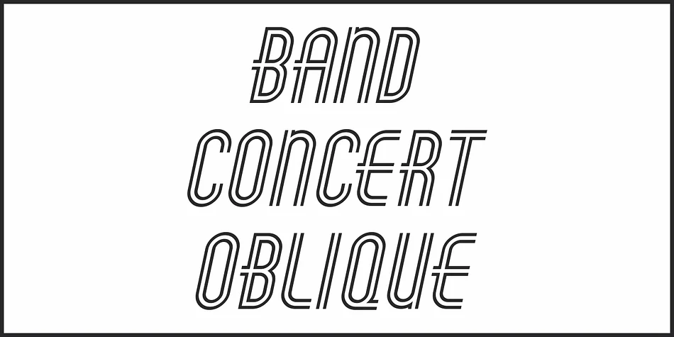 BAND CONCERT JNL by Jeff Levine Fonts — Decorative Font — thumbnail 4