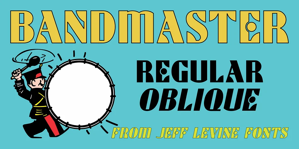 BANDMASTER JNL by Jeff Levine Fonts — Display Font