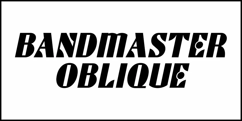 BANDMASTER JNL by Jeff Levine Fonts — Display Font — thumbnail 4