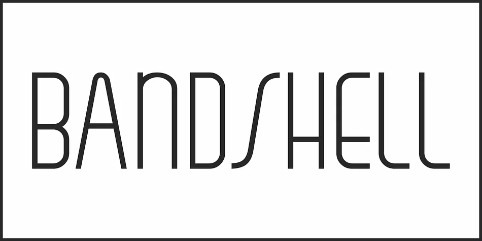 BANDSHELL JNL by Jeff Levine Fonts — Decorative Font — thumbnail 2