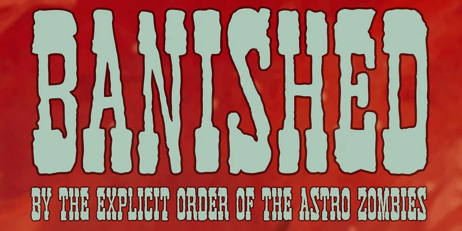 BANISHED by Grype Type — Decorative Font