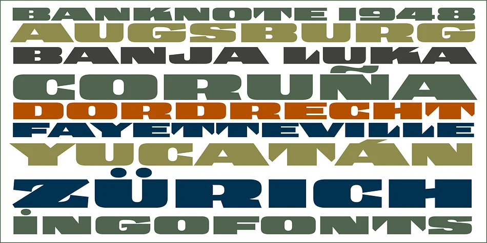 BANKNOTE 1948 by ingoFonts — Display Font — thumbnail 2