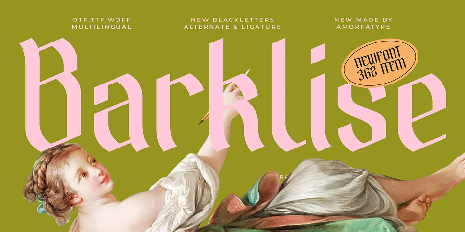 Barklise by AmorfaType β Blackletter Font