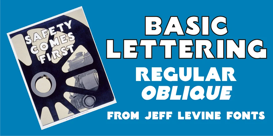 BASIC LETTERING JNL by Jeff Levine Fonts — Display Font