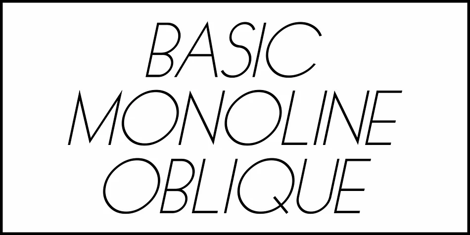 BASIC MONOLINE JNL by Jeff Levine Fonts — Decorative Font — thumbnail 4