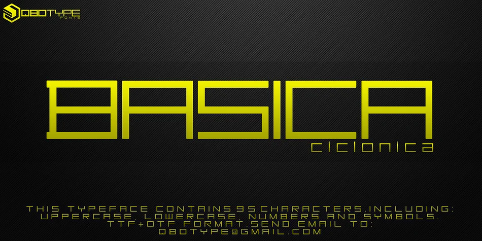 Basica Ciclonica by Qbotype Fonts — Display Font