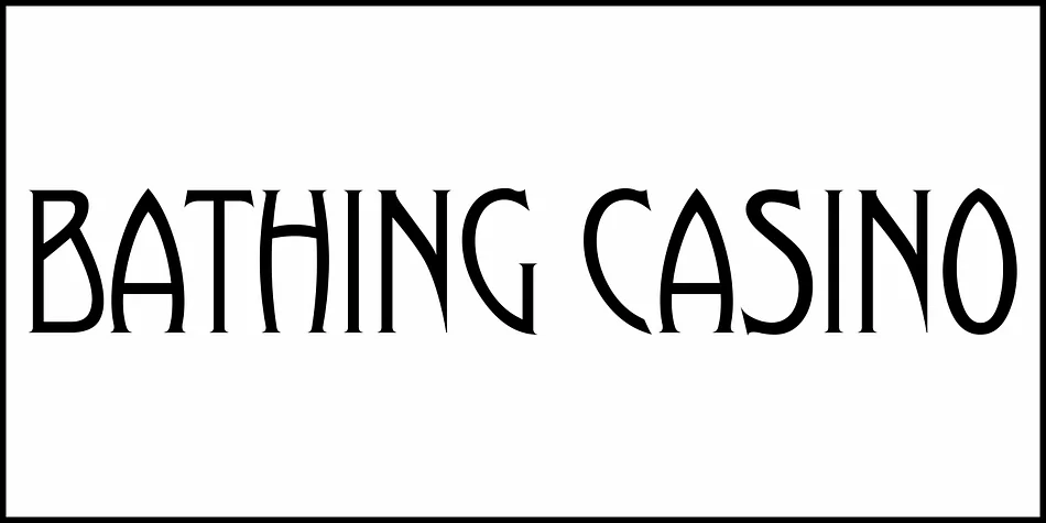 Bathing Casino by Jeff Levine Fonts — Decorative Font — thumbnail 2