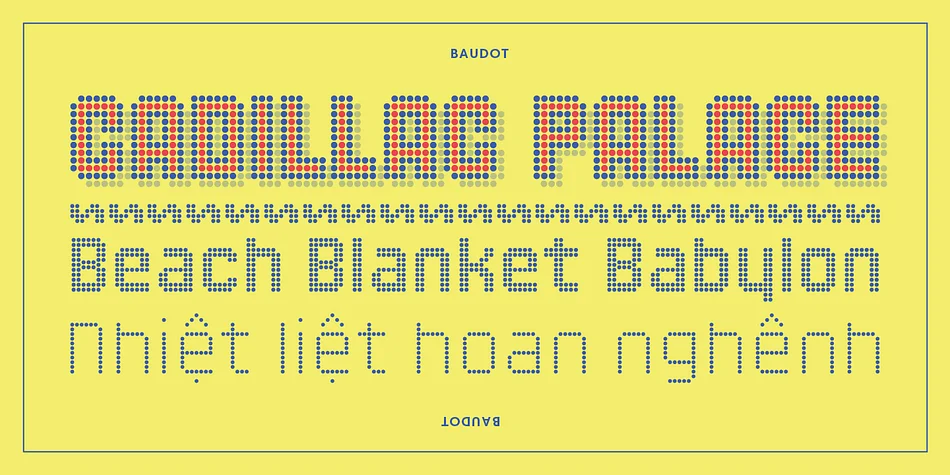 Baudot by Delve Fonts — Decorative Font — thumbnail 2