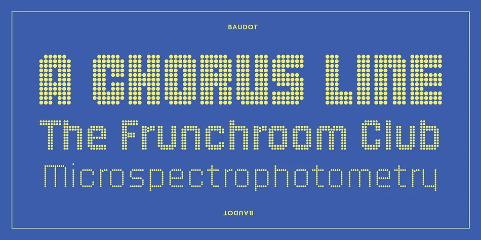 Baudot by Delve Fonts — Decorative Font — thumbnail 3