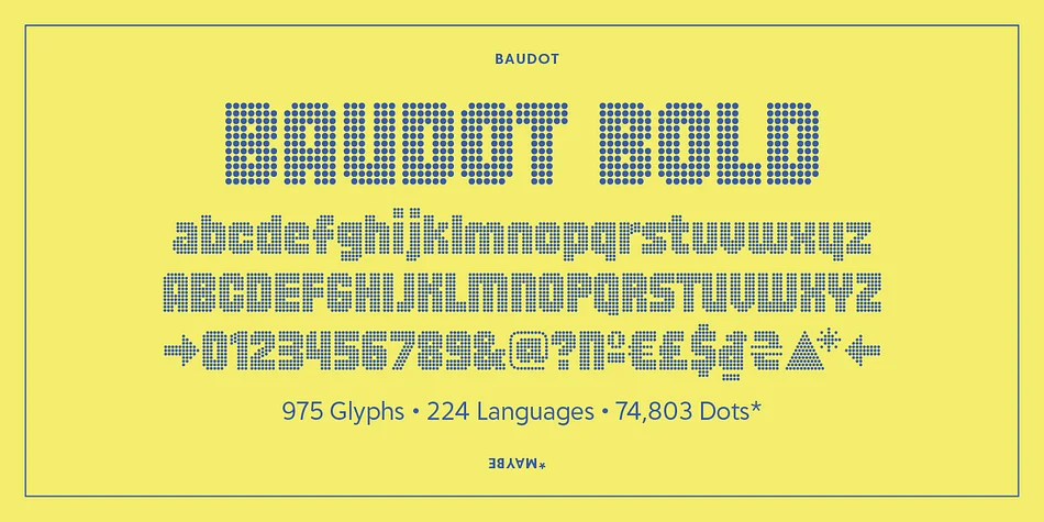 Baudot by Delve Fonts — Decorative Font — thumbnail 6
