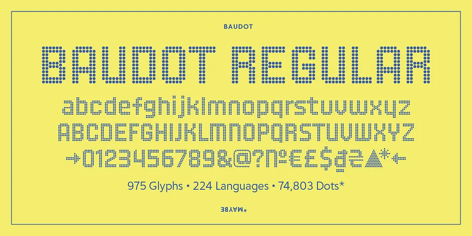 Baudot by Delve Fonts — Decorative Font — thumbnail 8