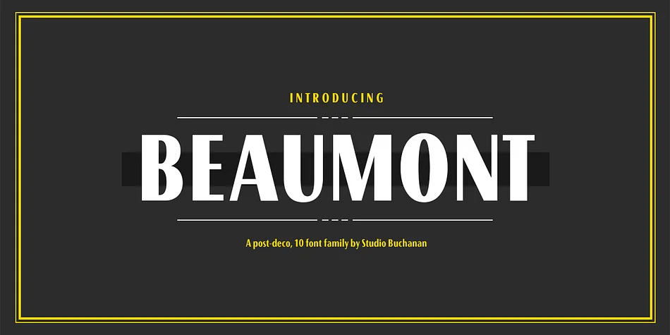 Beaumont by Studio Buchanan — Decorative Font