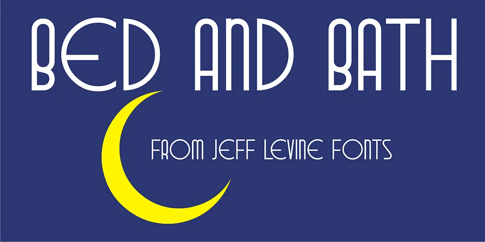 BED AND BATH JNL by Jeff Levine Fonts — Decorative Font