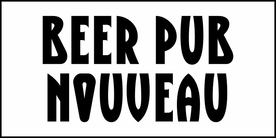 Beer Pub Nouveau JNL by Jeff Levine Fonts — Decorative Font — thumbnail 2