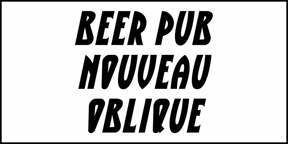 Beer Pub Nouveau JNL by Jeff Levine Fonts — Decorative Font — thumbnail 4