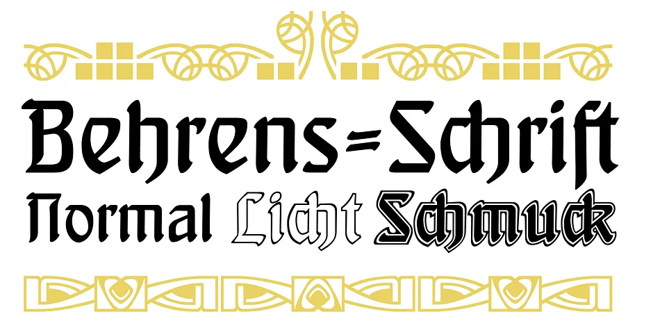 Behrens Schrift by ingoFonts — Blackletter Font